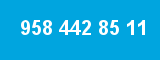 958 442 85 11 958 442 85 11